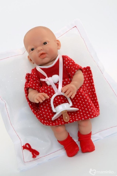 Golosinas panenka – holčička v červeném s polštářkem